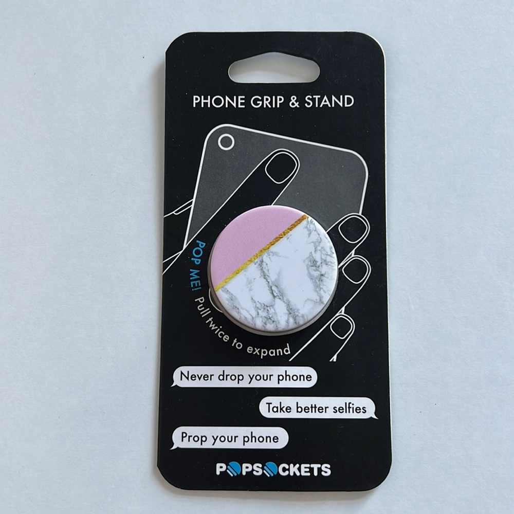Pop Socket - pink marble